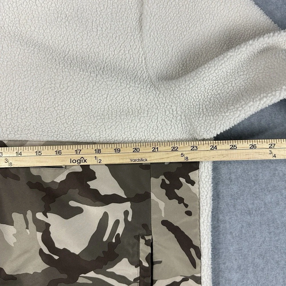 Camo Sherpa Snap-T Fleece Anorak Jacket Large‎ Outdoors Hunting Old Navy